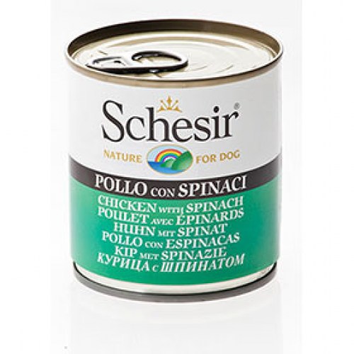 Schesir Dog Piletina i Spanać 285g